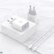 Зарядний пристрій SkyDolphin MZP000156 SC18EL PD2.0 (1USB-С, 3A) White + кабель Lightning - зображення 2