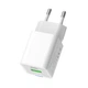 Мережевий зарядний пристрій ColorWay CWCHS062PDWT GaN Mini 20W PD Port PPS USB (Type-C PD + USB QC4.0) White - зображення 3