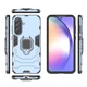 Чохол Iron Ring для Samsung Galaxy A36 / A366 протиударний бампер із підставкою кільцем Dark-Blue - зображення 4