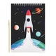 Скретчбук "Космос" 20-8807-WH-1 на спирали, 10 листов, 14х20 см - изображение 1