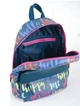Рюкзак подростковый школьный Yes Happy love 35x27x13 см для девочек ортопедическая спинка облегченная конструкция прочный полиэстер яркий принт - изображение 2