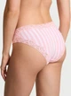 Трусики женские бикини розовые в полоску с кружевом Victoria's Secret SPC21 размер S - изображение 2