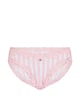 Трусики женские бикини розовые в полоску с кружевом Victoria's Secret SPC21 размер S - изображение 3