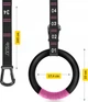 Гимнастические кольца 4FIZJO регулируемые из ABS пластика Ø23 см 2 шт Black/Pink (P-5905973406116) - изображение 12