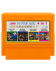 Сборник Игр RMC Famicom Dendy 4 in 1 JY-004 Kunio-kun Nekketsu Goal 3, Basket Dunk Heroes, Ricer City Ransom (Hero Story), Kin Medal 90х TV Game Английская Версия Только Картридж Б/У - изображение 1