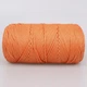 Пряжа YarnArt Macrame XL, помаранчева №160, поліестеровий шнур 3 мм, YarnArt Macrame XL 250 г/130 м, нитка для в’язання гачком та спицями - зображення 3