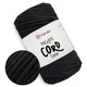 YarnArt Macrame Cord 3mm, Черный №750 - трикотажный шнур 250 г / 85 м для вязания сумок, игрушек, ковриков, макраме, толстая пряжа - изображение 1