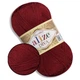 Пряжа Alize Diva (Ализе Дива) Бордо №57, летняя нить 100г/350м, микрофибра для вязания крючком и спицами - изображение 1