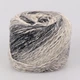 Пряжа YarnArt Linen soft, Чорно-сірий №7406, 100 г 272 м- нитка льон, віскоза, бавовна для в'язання - зображення 3