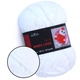 Плюшева пряжа Premium Yarn Baby Love (Бебі Лав) Сніжний №363 - плюш для амігурумі, іграшок, маленький моточок 50г/60м - зображення 1