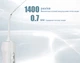 Портативный ирригатор для полости рта Portable 201-2D Blue, 300 мл, 6 насадок, 3 режима - изображение 2