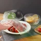 Пакети на гумці для тарілок еластичні для зберігання продуктів 50 штук, поліетиленові пакети-кришки для зберігання в холодильнику (пакет р-50) - зображення 4