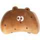 Подушка подголовник Cookie Bear мишка ортопедическая наполнитель memory foam велюровый чехол ремень с фастексом на кресло подпора спины на рабочее кресло Коричневый - изображение 1