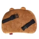 Подушка подголовник Cookie Bear мишка ортопедическая наполнитель memory foam велюровый чехол ремень с фастексом на кресло подпора спины на рабочее кресло Коричневый - изображение 2
