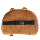 Подушка подголовник Cookie Bear мишка ортопедическая наполнитель memory foam велюровый чехол ремень с фастексом на кресло подпора спины на рабочее кресло Коричневый - изображение 3