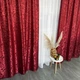 Жакардові штори "вензель" бордового кольору 150х270 ALBO (2000003539222) - зображення 4