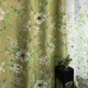 Льняные шторы зеленого цвета с цветами 150х270 с батистовым тюлем 400х270 на тасьме ALBO (2000003535965) - изображение 8