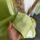 Шторы из монорея салатового цвета на тасьме 2шт. 150х270 ALBO (pbe0052475) - изображение 7