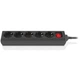 Мережевий фільтр живлення REAL-EL RS-Protect M 3m, black (EL122300028) - зображення 1