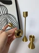 Набор подсвечников 3шт золото Модерн - изображение 5
