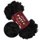 Alize Puffy Furlove, Чорний №60 - плюшева пряжа 100 г/6,3 м, з петлями для в'язання руками пледів, іграшок, Алізе Пуффі Фурлав - зображення 1