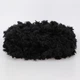Alize Puffy Furlove, Чорний №60 - плюшева пряжа 100 г/6,3 м, з петлями для в'язання руками пледів, іграшок, Алізе Пуффі Фурлав - зображення 3