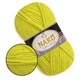 Nako Sport Wool, Лайм №13872, напіввовняна пряжа, 100 г / 120 м, 25% вовна / 75% акрил, для снудів, шапок, кардиганів - зображення 1