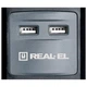Сетевой удлинитель REAL-EL RS-3 USB CHARGE 1.8m, black (EL122500001) - изображение 2