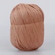 Пряжа FibraNatura Raffia Chunky, Коричневый №114-19, пряжа для сумок. Целлюлоза, 100г 120м, рафия. - изображение 3