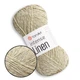 YarnArt Intense Linen, Теплый крем №4101 - пряжа лен с лиоцелем, 50 г / 175 м, для летних топов и ажурных изделий - изображение 1
