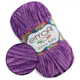 Пряжа плюшевая Этрофил Йонка Беби, Etrofil Yonca Baby, Сирень №70608, 100 г/120 м, полиэстер, для вязания спицами и крючком, для игрушек, пледов - изображение 1