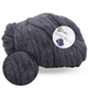 Lady Yarn Chunky Blanket, Вугільний сірий SL1017 - товста плюшева пряжа Чанкі Бланкет, 300 г / 33 м, для пледів і об'ємних виробів - зображення 1