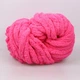 Lady Yarn Chunky Blanket, Фуксия SL1008 - толстая плюшевая пряжа Чанки Бланкет, 300 г / 33 м, для пледов и объемных изделий - изображение 3