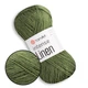 YarnArt Intense Linen, Зеленый чай №4121 - пряжа лен с лиоцелем, 50 г / 175 м, для летних топов и ажурных изделий - изображение 1
