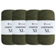 Упаковка YarnArt Macrame XL, Хаки №164, шнур полиэстеровый 3мм, 4шт, для сумок, макраме и декора - 130 м/250 г, 4 мотка - изображение 1