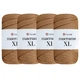 Упаковка YarnArt Macrame XL, Коричневий №151, шнур поліестеровий 3мм, 4шт, для сумок, макраме і декору - 130 м/250 г, 4 мотки - зображення 1