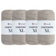 Упаковка YarnArt Macrame XL, Гляссе №156, 4шт, шнур полиэстеровый 3мм, для сумок, макраме и декора - 130 м/250 г, 4 мотка - изображение 1