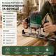 Фрезер ручной Parkside POF 1200 E4 1200 Вт 30000 об мин по дереву с регулировкой оборотов набором 6 фрез и цангами 6 и 8 мм - изображение 4