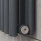 Вертикальный радиатор отопления NAVIN Ellipse Double 600х1800-10(50 мм), anticor, антрацит (02-945133-6018) - изображение 5