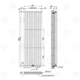 Вертикальный радиатор отопления NAVIN Ellipse Double 600х1800-10(50 мм), anticor, антрацит (02-945133-6018) - изображение 7
