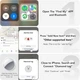 Набор 2 Bluetooth-трекеры QCOQ для Apple Find My iOS, ключей, багажа, кошелька, IP67, 100 дБ, CR2032, с чехлами - изображение 3