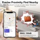 Набор 2 Bluetooth-трекеры QCOQ для Apple Find My iOS, ключей, багажа, кошелька, IP67, 100 дБ, CR2032, с чехлами - изображение 6