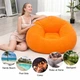 Надувное кресло-пуф Inflatable Sofa / Надувное кресло-мешок 110×110×85 см Оранжевый (6598-14001) - изображение 2