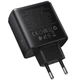 СЗУ C160A Upgrade PD65W+QC3.0 (1USB-A/2C) Black Hoco (2000003506712) - изображение 3