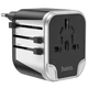 Сетевой универсальный переходник AC5 Level 2USB+Socket Black Hoco (2000003515851) - изображение 8