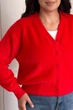 Кардиган INEDIT 24003 Red ONE SIZE - зображення 4