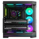 Корпус для игрового компьютера AOC ACG802B Black ATX, панорамный обзор 270°, поддержка быстросъемных/9-слотовых двух видеокарт, совместимость с системами водяного охлаждения 360 мм, 10 мест для вентиляторов. - изображение 5