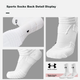 Носки Under Armour 22610208 мужские спортивные средней высоты влагоотводящие зимние, белые, 3 пары, размер 37-40 - изображение 8
