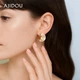 Серьги AJIDOU, модные и элегантные серьги с цветочным узором, ретро-украшения для ушей, изысканный и дорогой дизайн, новогодний подарок для девушки. - изображение 4