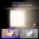 Llano Camera Fill Light RGB Full-Color Portable LED Pocket Light Live Streaming Photography Light Mirrorless Camera Flash Mobile Phone Mounty Light Interior Portrait Continuous Light 10W - изображение 6